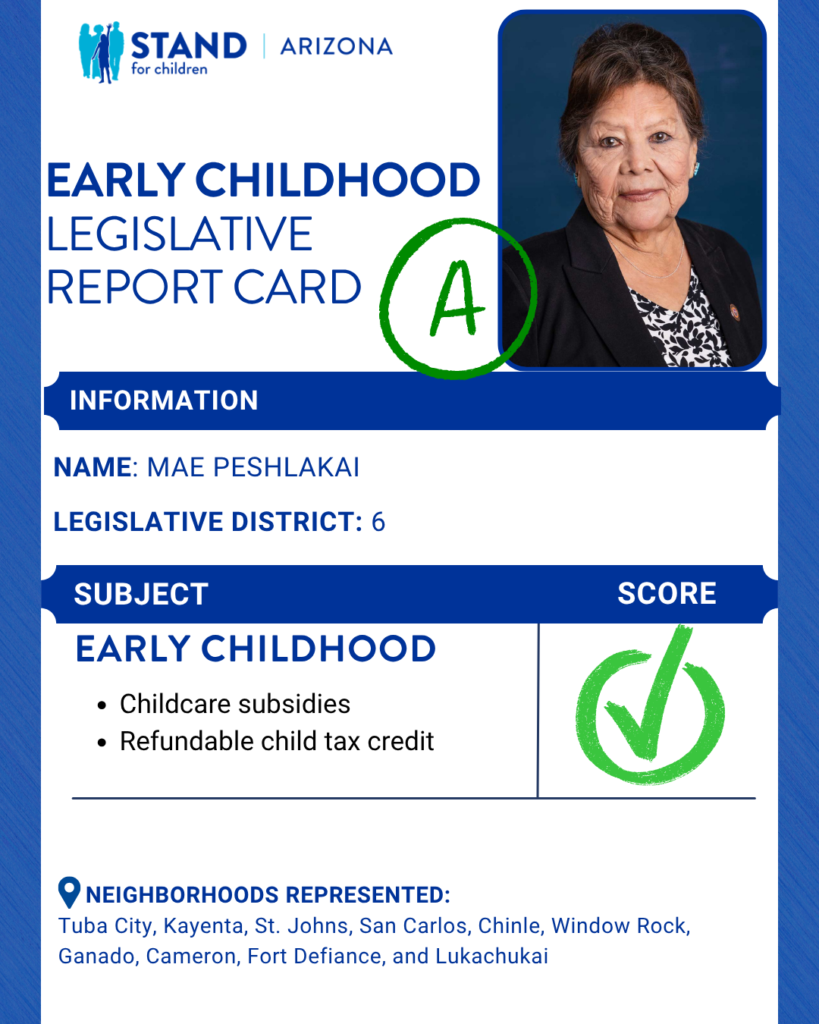 Mae Peshlakai received an A.