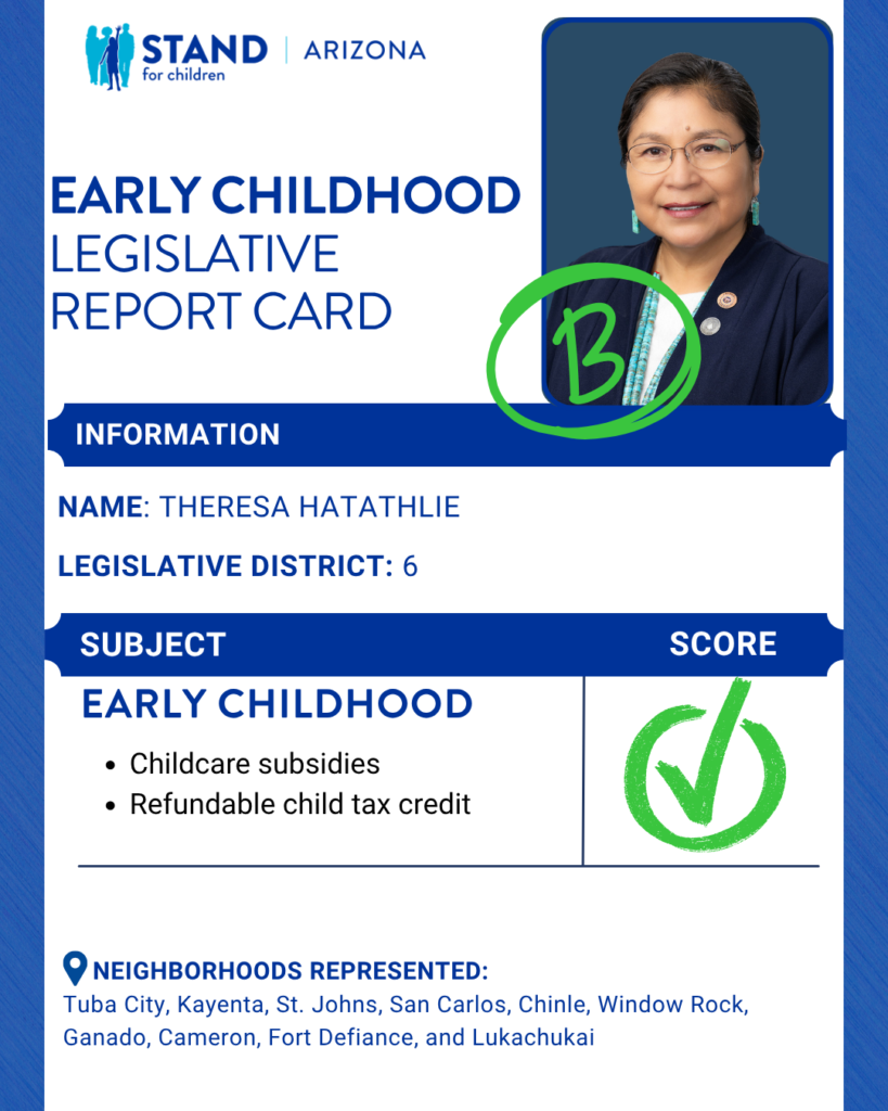 Theresa Hatathlie received a B