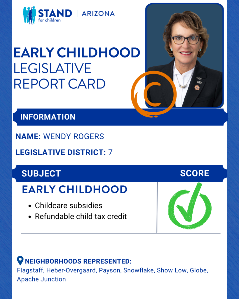 Wendy Rogers received a C