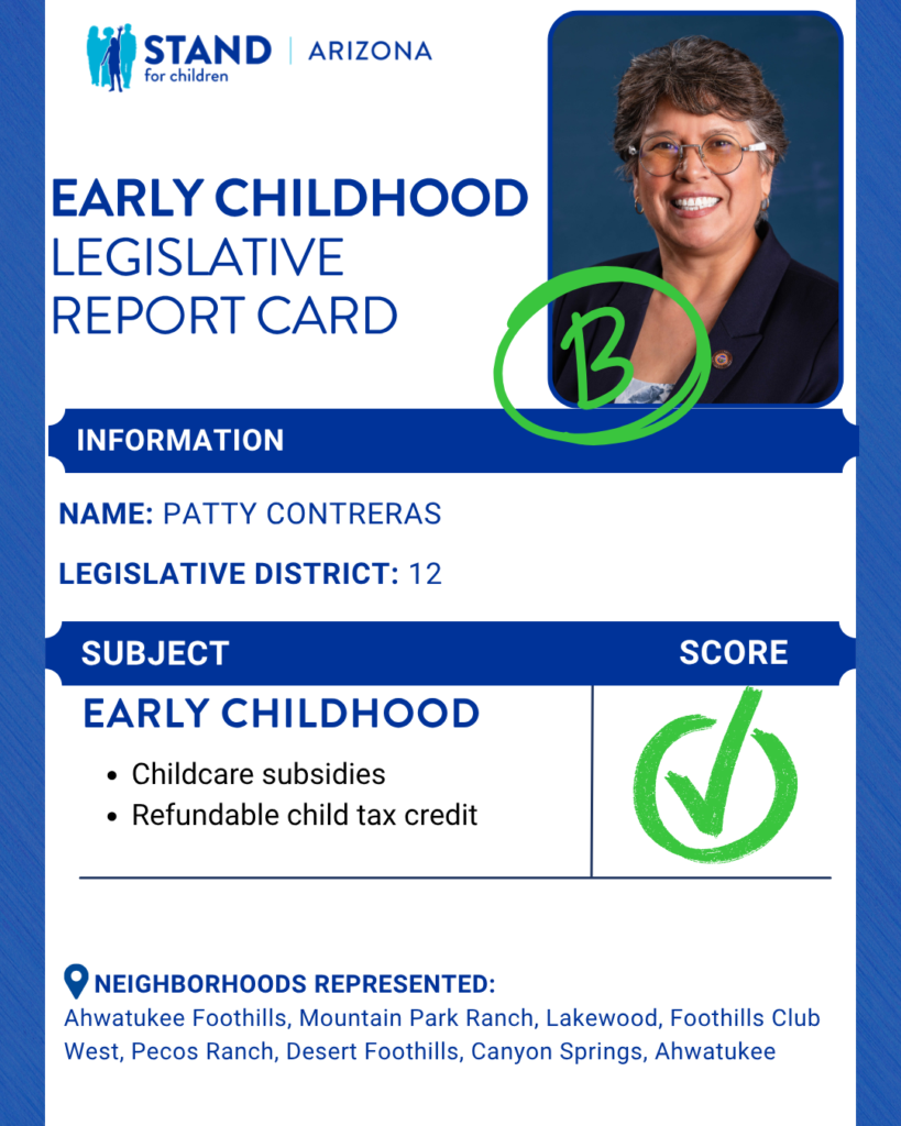 Patty Contreras received a B