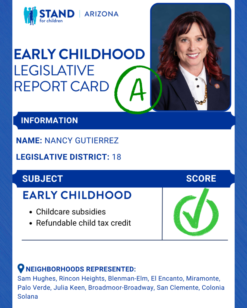 Nancy Gutierrez received an A