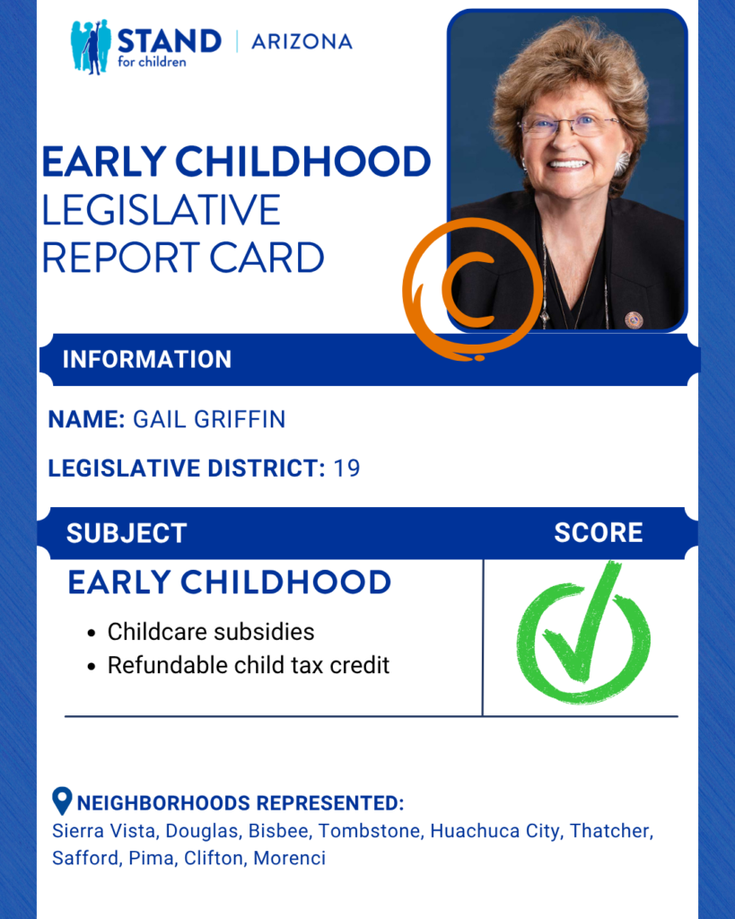 Gail Griffin received a C