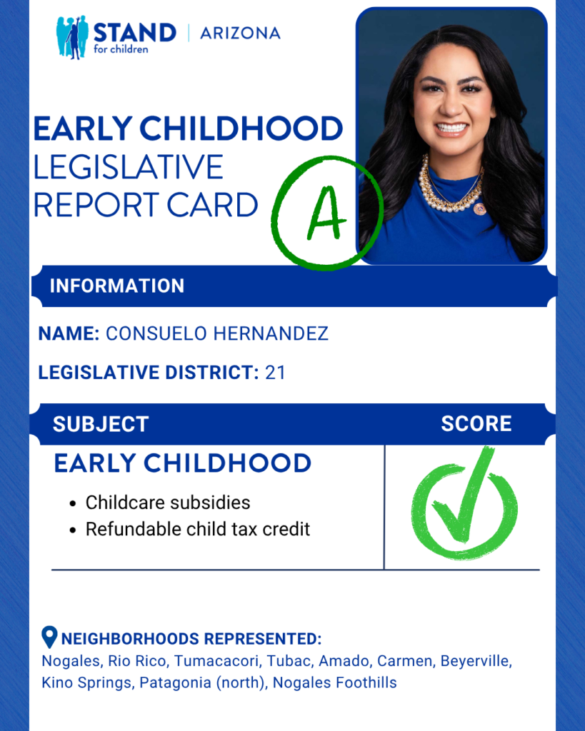 Consuelo Hernandez received an A