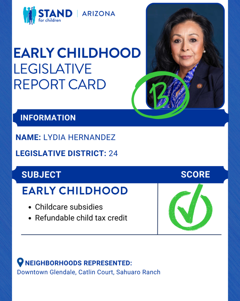 Lydia Hernandez received a B