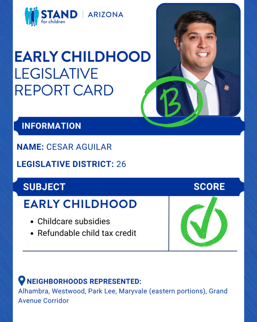 Cesar Aguilar received a B
