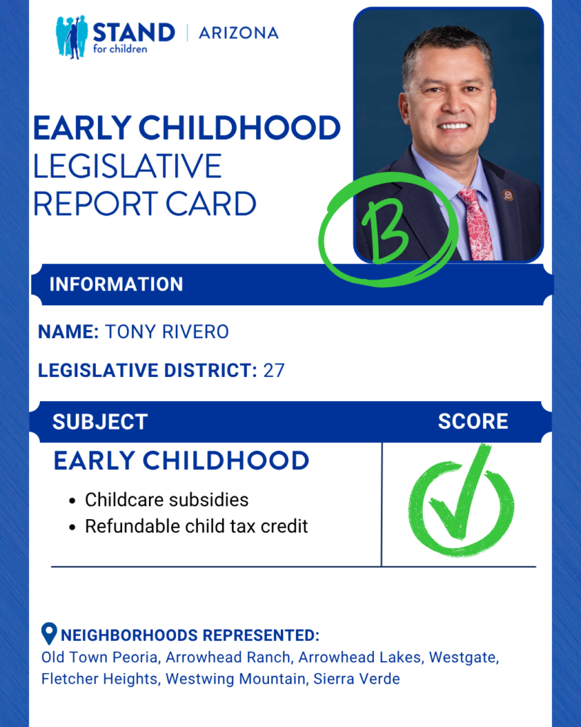 Tony Rivero received a B