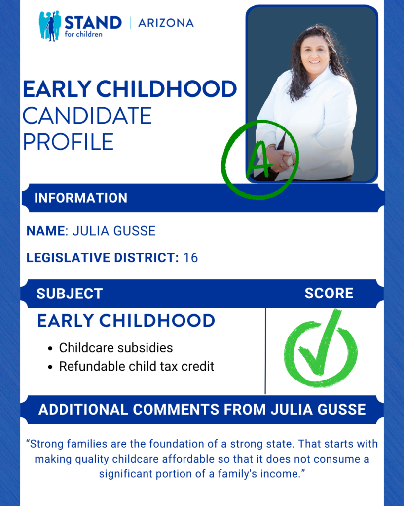 Julia Gusse received an A.