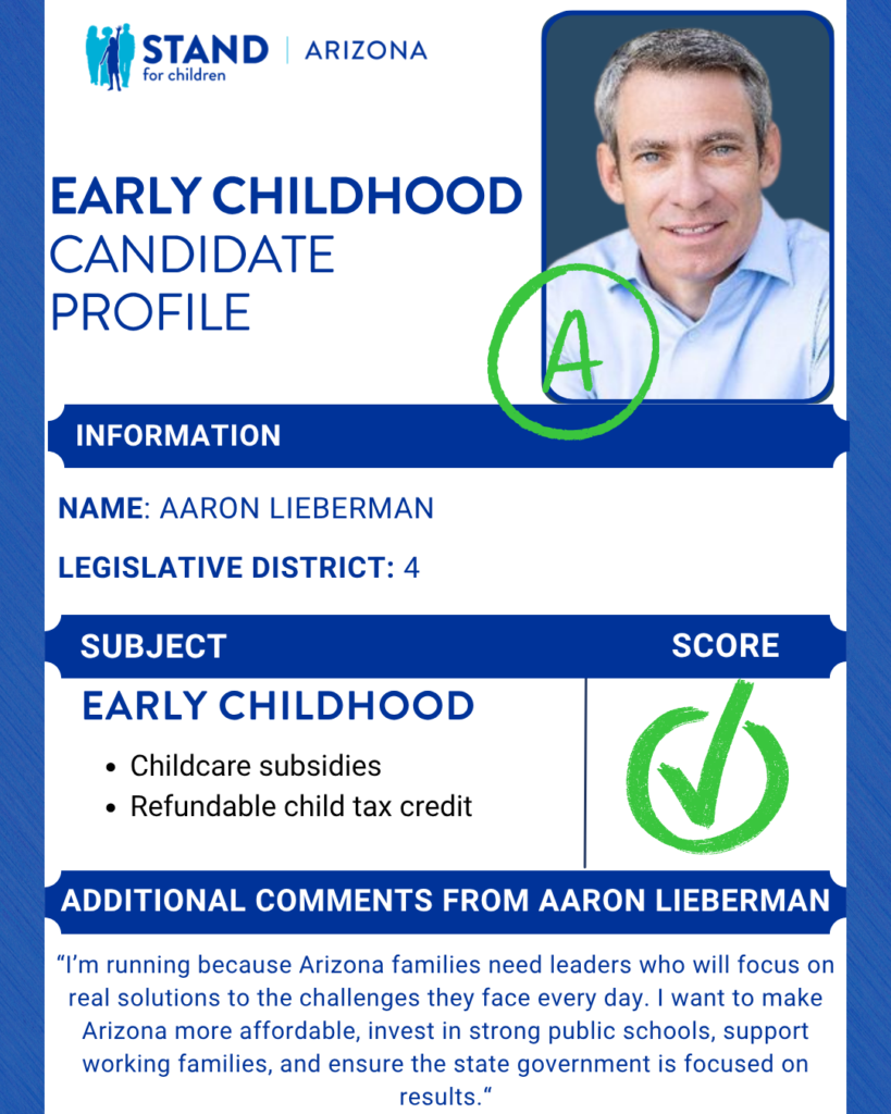 Aaron Lieberman received an A