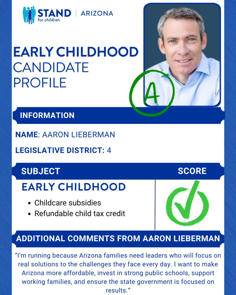 Aaron Lieberman received an A