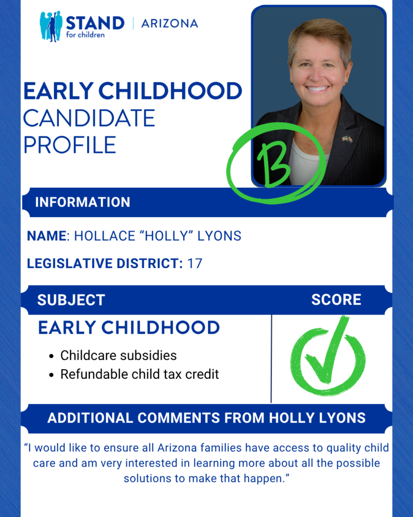 Holly Lyons received a B