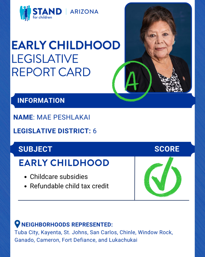 Mae Peshlakai received an A.