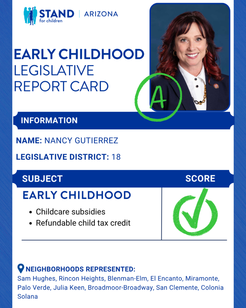 Nancy Gutierrez received an A