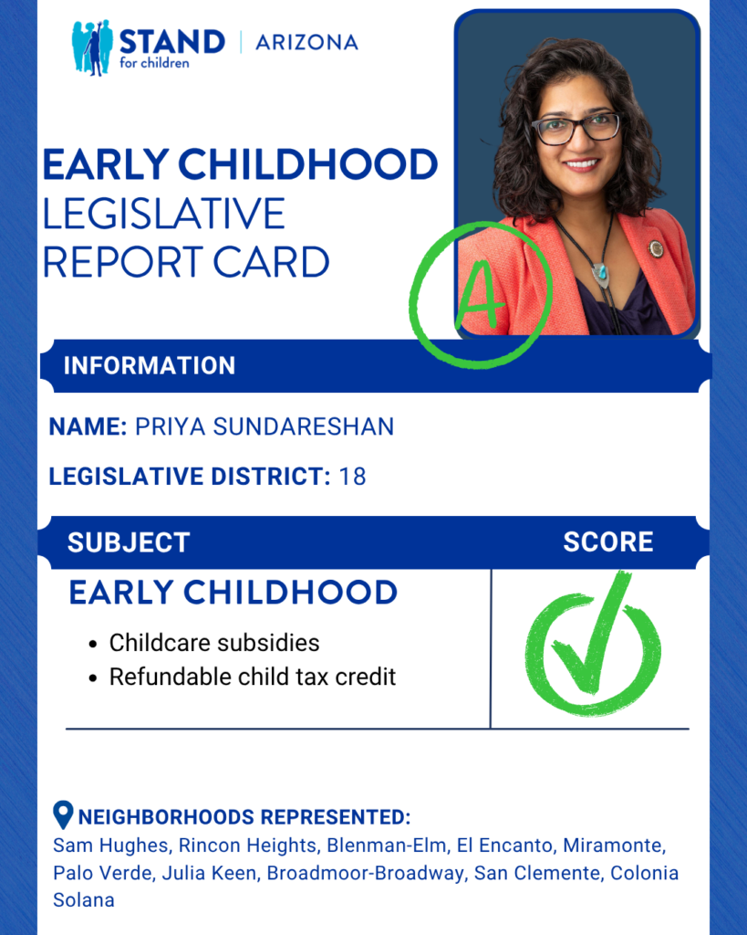 Priya Sundareshan received an A