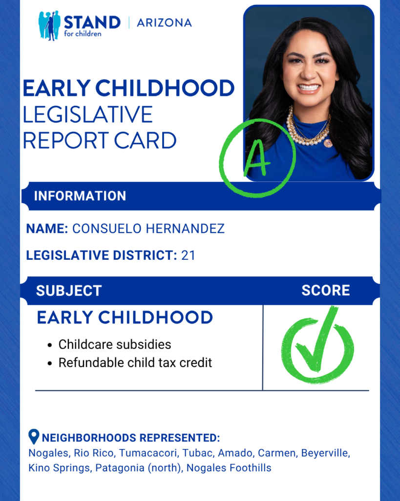 Consuelo Hernandez received an A
