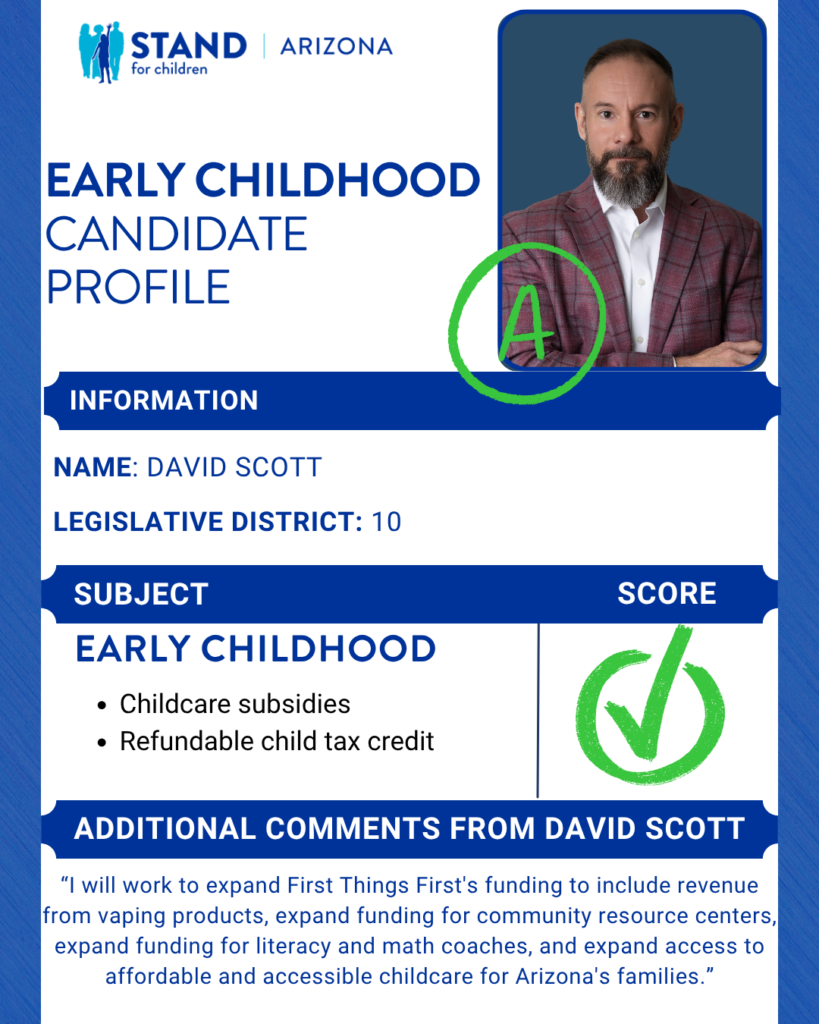 David Scott received an A