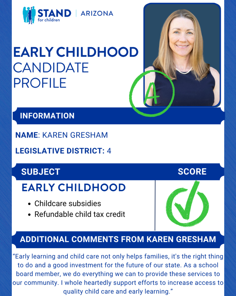 Karen Gresham received an A.