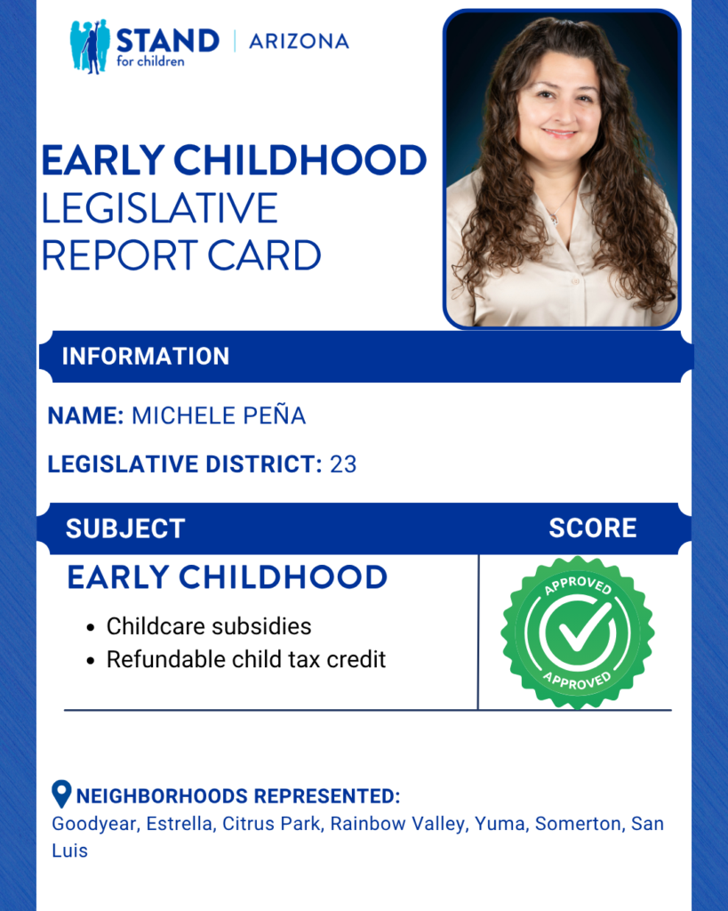 Michelle Pena received a B