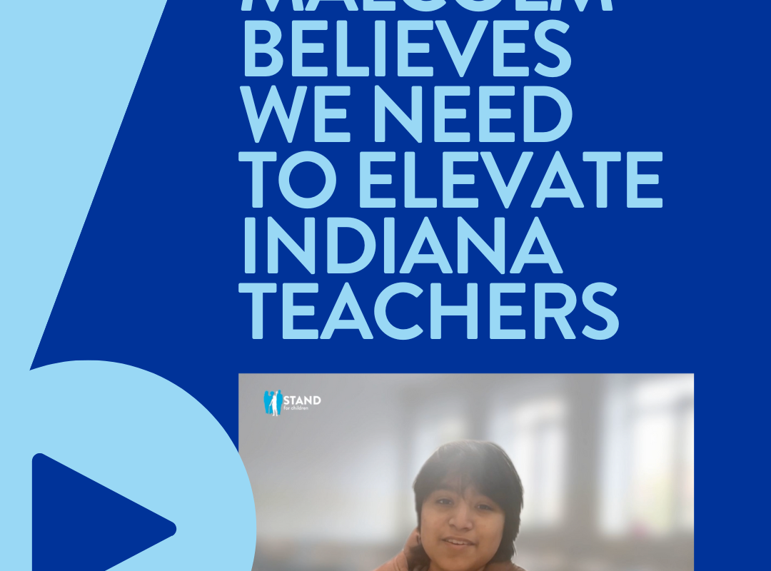 Malcolm believes we need to elevate Indiana teachers